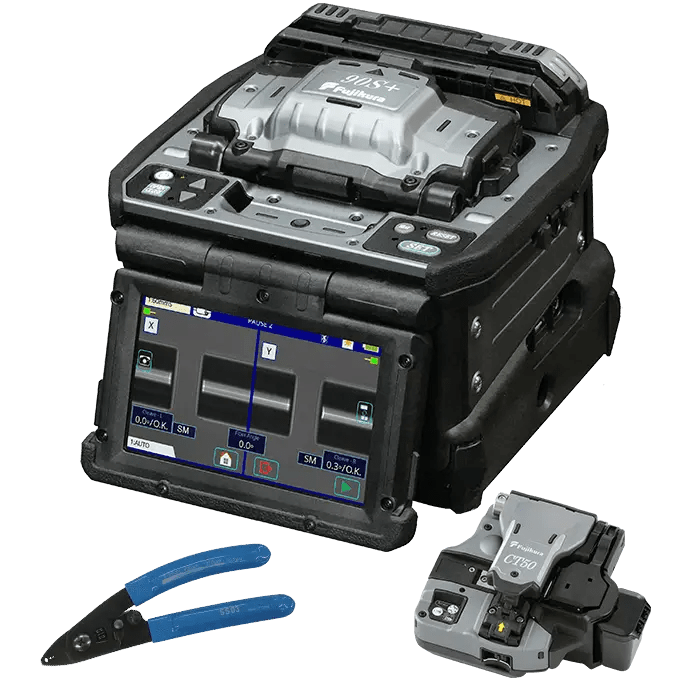 Fujikura 90S+ Core Alignment Fusion Splicer Kit CT50 Cleaver